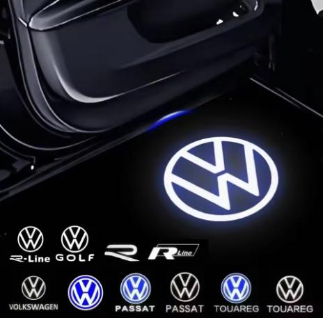 LED Car Door Logo Light Projector Lamp Accessories For Volkswagen VW Touareg 7P Golf 5 6 7 Jetta MK5 MK6 MK7 Passat B6 B7 B9 B8 CWR1