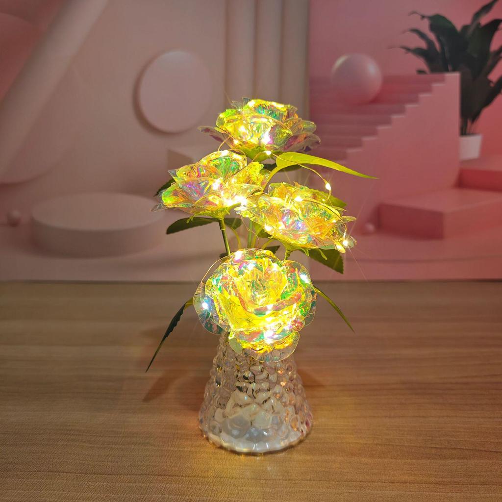 Simulation Rose Bouquet Night Light - Valentine's Creative Gift & Bedroom Decoration