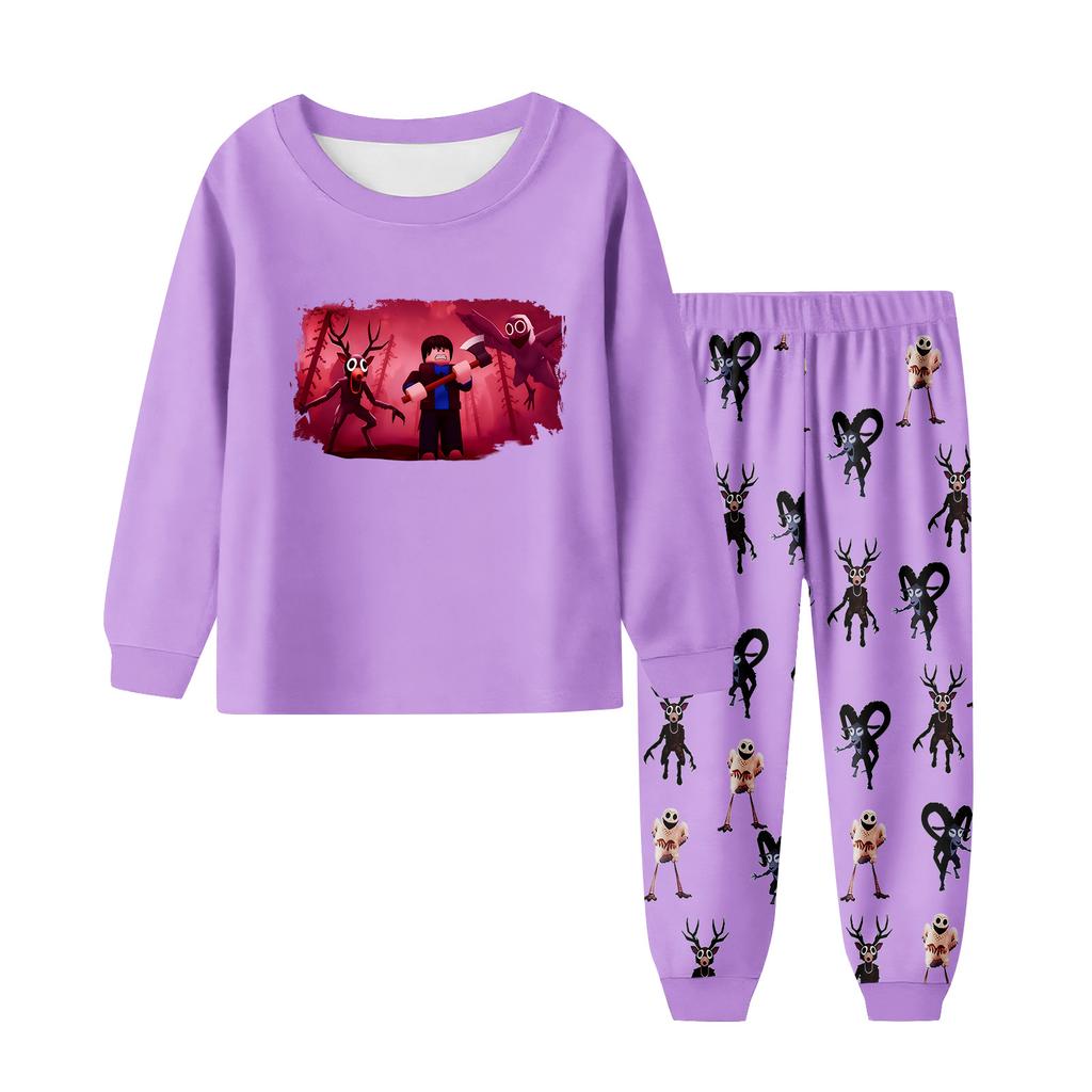 Children's Fashion Suit Skirt Round Neck Long Sleeve Top Pants