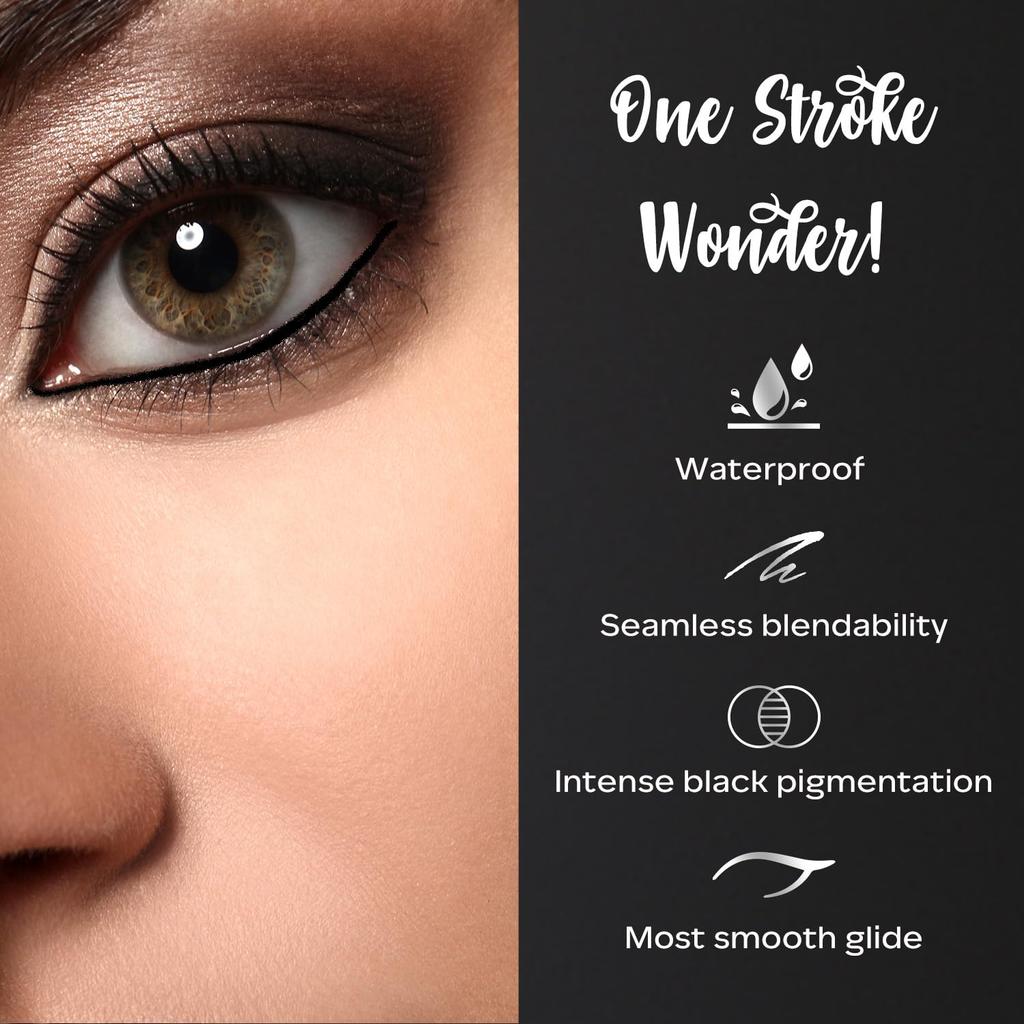FACES CANADA Ultime Pro Intensiver Gel-Kajal mit Spitzer & Anspitzer - Schwarz, 1,2 g | 24h Langanhaltend | Wasserfest & Wischfest | Mit einem Zug geschmeidig