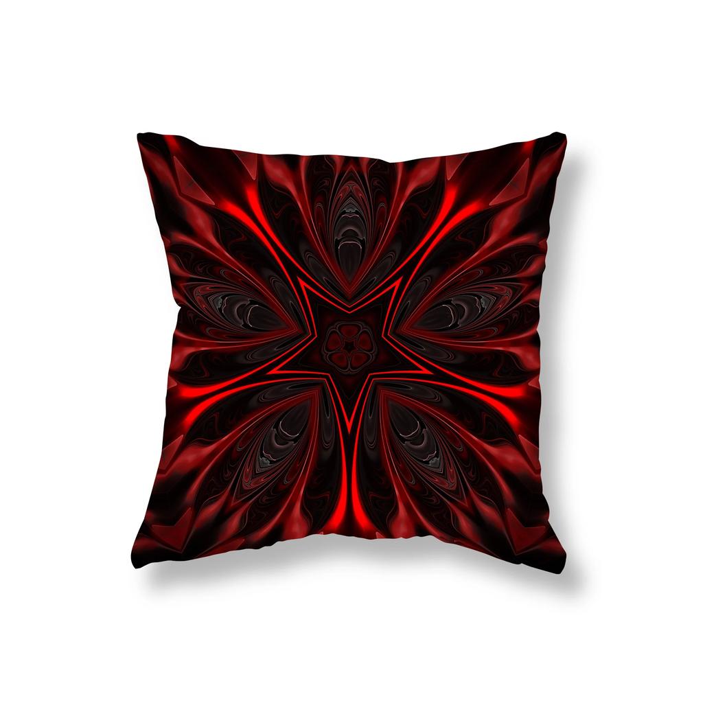 Mandala-Druck Kissenbezug Sofa-Dekor Zimmer Nachttisch Büro Gaming-Stuhl Kissen Zuhause 45x45cm