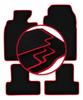 Velour Floor Mats with Red Edge For: Mini Cooper R53 Hatchback (2001-2006)