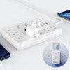 17-in-1 Plug Outlet Extender Power Strip With USB Port Switched Socket 11 Outlets 4 USB 2 Type-C Ports Multiple Security Protect