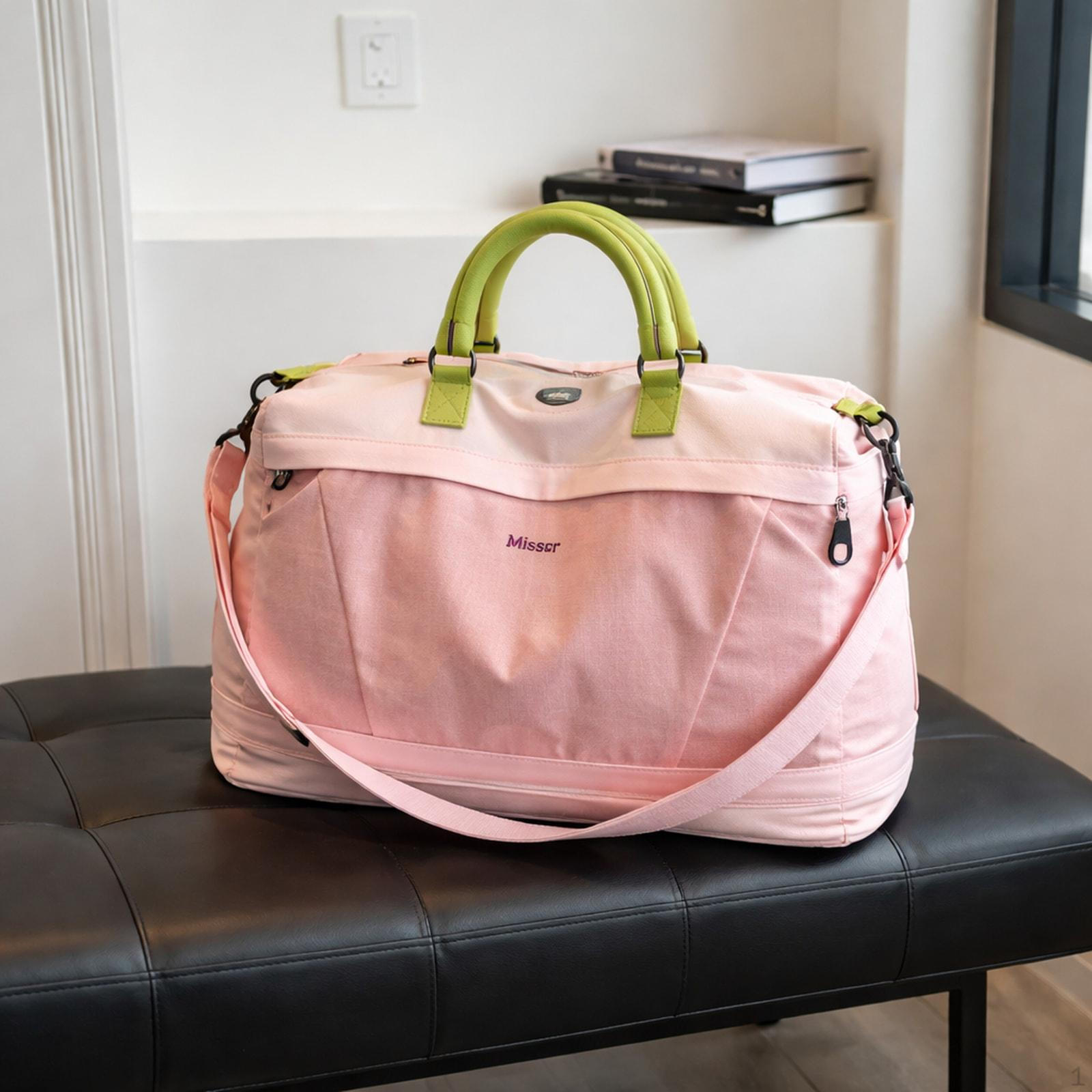 

Canvas Bag with Shoulder Strap, Made of Nylon, Ideal for Teachers. розовый