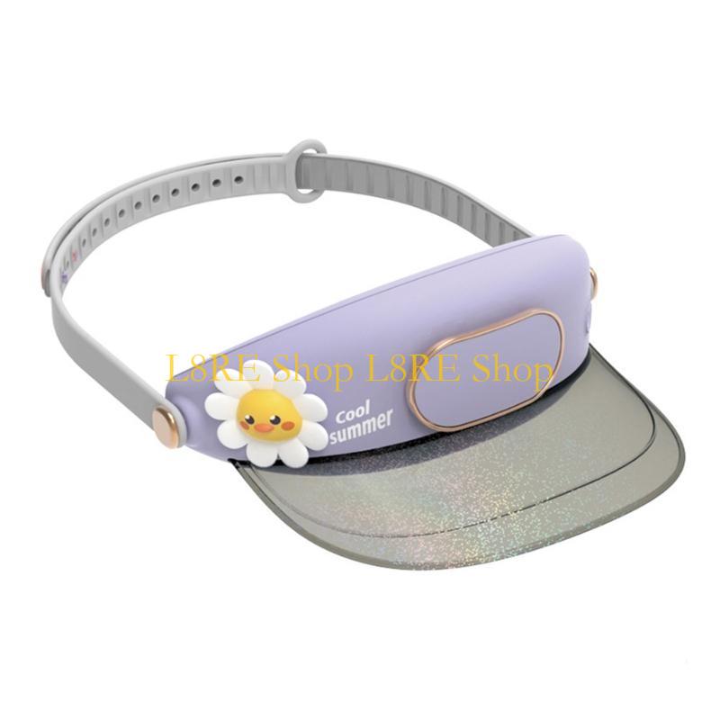 L8RE Пляжная солнцезащитная шляпа с вентилятором Пляжная шляпа 3-скоростной регулируемый электрический вентилятор Пустая шляпа-вентилятор