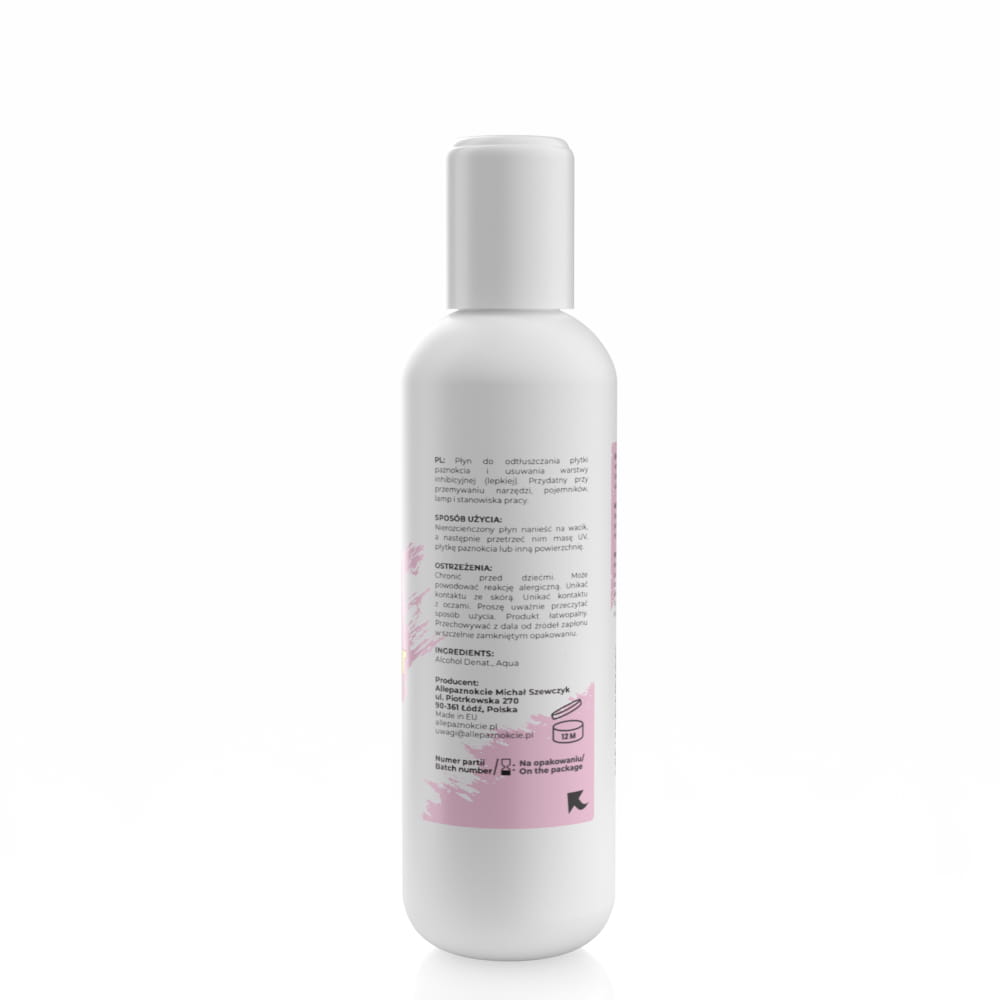 Cleaner Allelac Płyn Do Odtłuszczania Płytki Paznokcia 100Ml Et