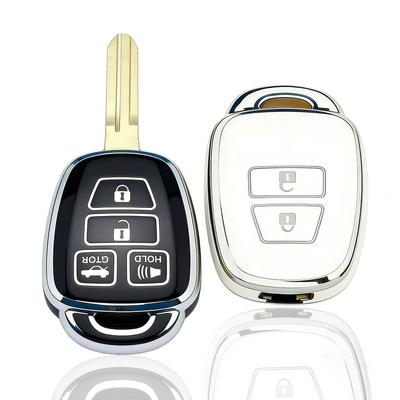 2/3/4 Buttons TPU Auto Shell Fob Holder Protector For Toyota Camry Rav4 Corolla Tacoma Vios Prius C Highlander Car Key Cover Cas