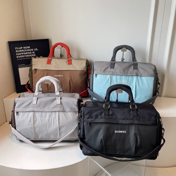 Plaid Large-capacity Travel Bag Women's Shoulder Bag
