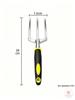 Stainless Steel Garden Hand Fork Tool with Ergonomic Handle for Weeding Digging and Soil Aeration Durable and Rust-Resistant Gardening Tool