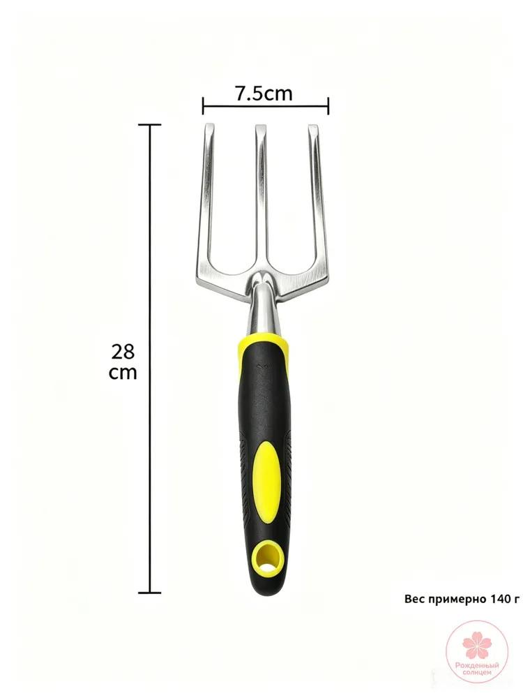 Stainless Steel Garden Hand Fork Tool with Ergonomic Handle for Weeding Digging and Soil Aeration Durable and Rust-Resistant Gardening Tool