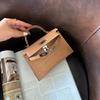 Torebka typu crossbody, pół-ręcznie wykonana, woskowana nić, wysokiej jakości wierzchnia warstwa, skóra bydlęca, wzór krokodyla retro, mini torba drugiej generacji, torba dojazdowa