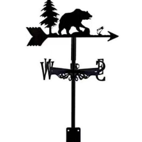 Wetterfahnen-Ornament aus Edelstahl für den Außenhof