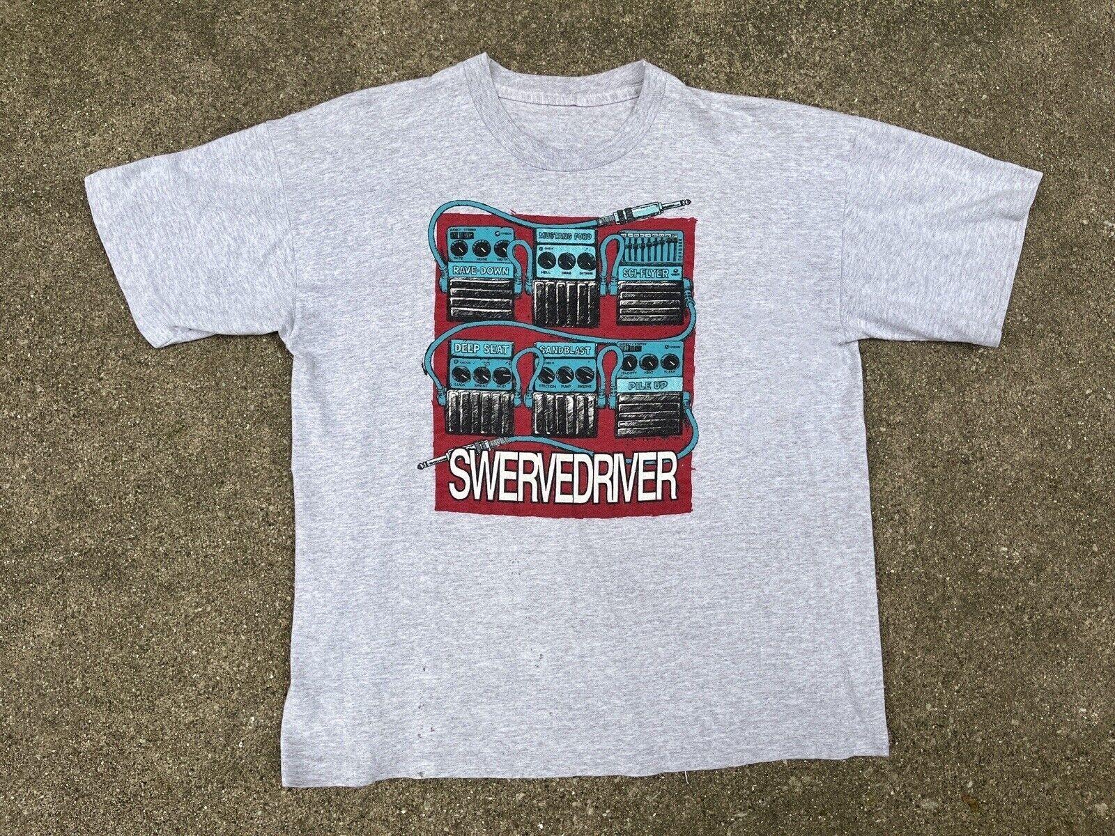 Vintage 1991 Swervedriver Raise Classic Black T-Shirt Full Size S-5XL XL