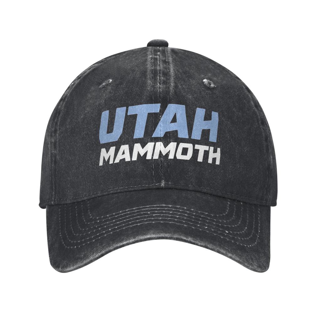 Mode Hockey Team Mammuthus Baseballkappe Unisex Stil Used Look Gewaschen Kopfbedeckung Outdoor Sommer Unstrukturiert Weiche Kappen Hut