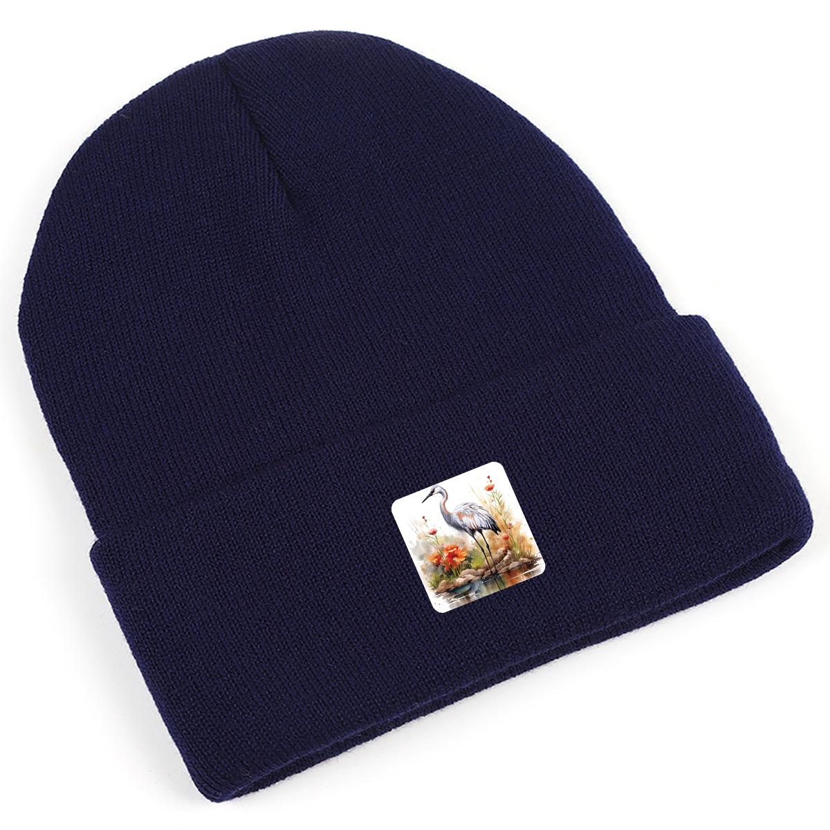 Шапка бини Crane Rill зимняя вязаная — фото 14