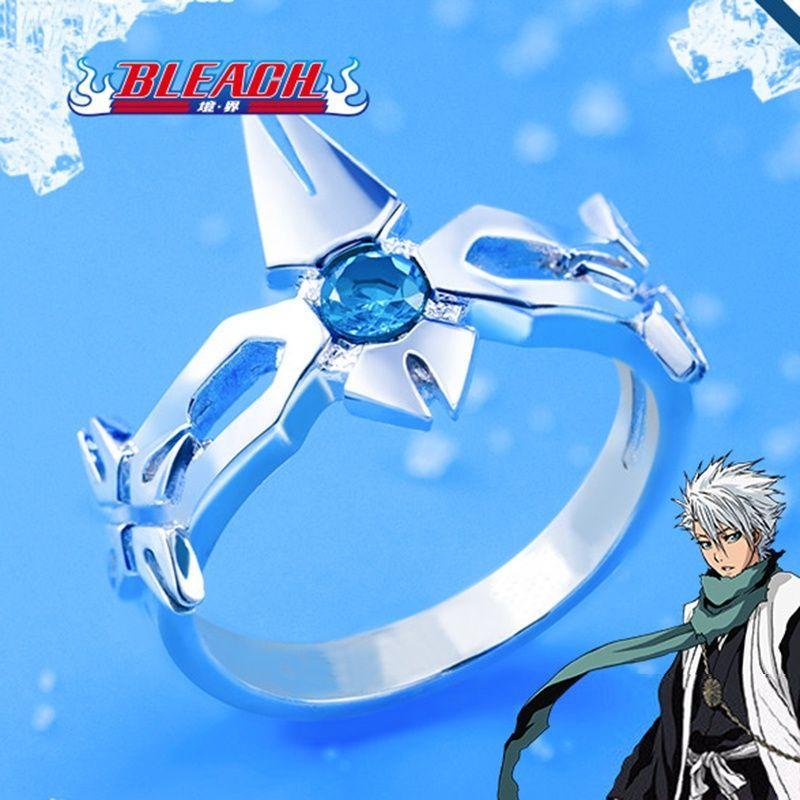 Anime Bleach Hitsugaya Toushirou Daiguren Hyourinmaru Cosplay Ring Personalized Rings Jewelry Theme Party Accessories