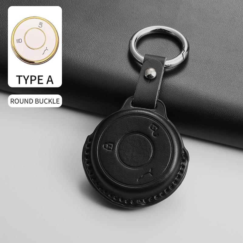For Neta S L X Nezh V Neta Aya Pu Leather Car Key Cover Case Shell For Neta Gt Car Shell Keychain Cover Garnish Car Accessories
