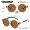 New Retro Small Round Frame Hip-hop Sunglasses for Travel and Party Outfits, Paired with Street Photography Sunglasses