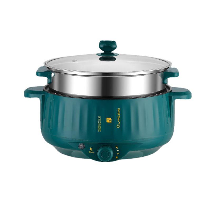 Multi-Functional Electric Cooker: Non-Stick Electric Pot, Wok, Hot Pot & Steamer for Dorms