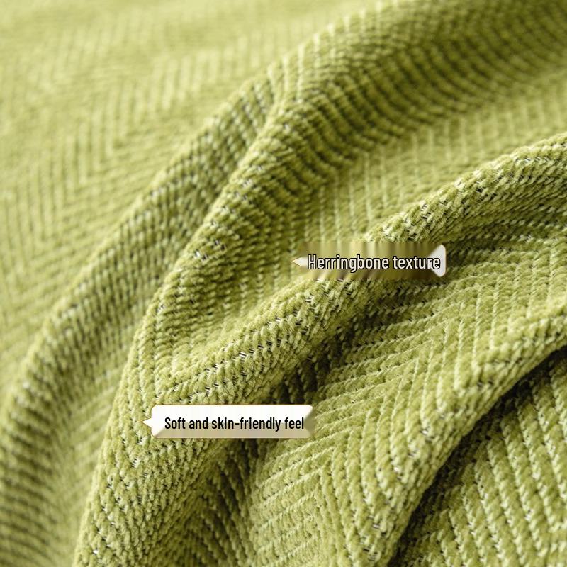 Herringbone Sofa Throw: 2023 All-Season Universal High-End Full Cover Blanket