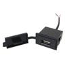 12V/24V Jednoduchá USB zásuvka nabíječky do auta 5V 2,4A Napájecí adaptér Čtvercový tvar Vodotěsná Pro motocykl RV Loď