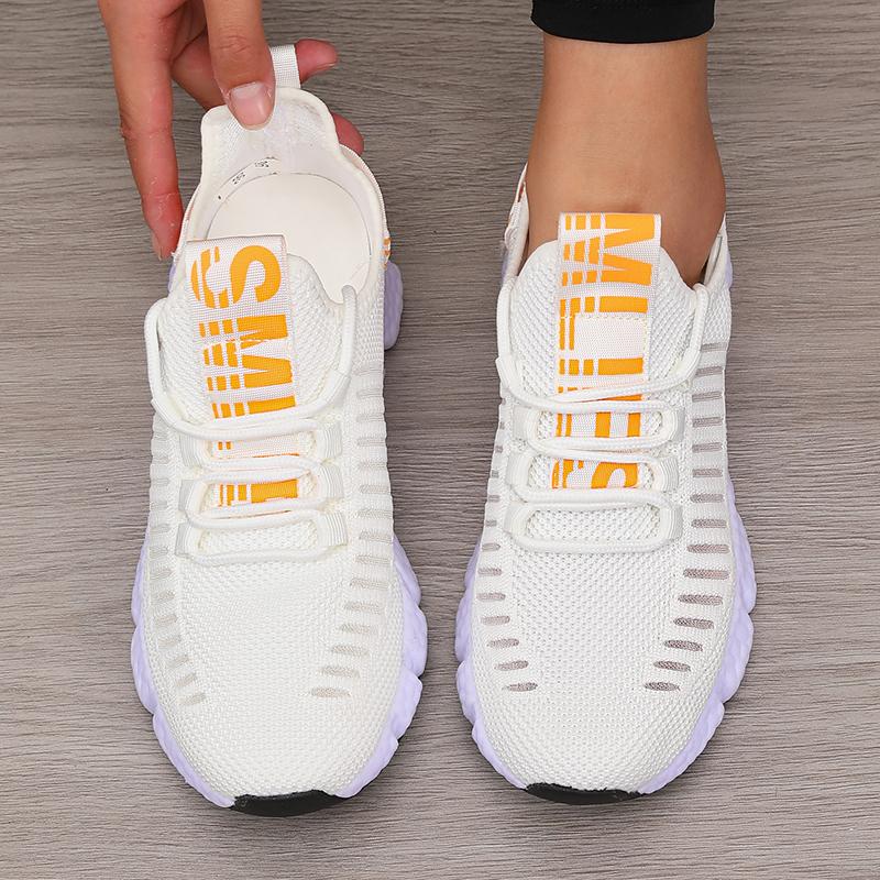 Women's Platform Sports Shoes with Fashionable Trendy Design Breathable Comfortable Shoes Outdoor Hiking  Walking Casual Shoes