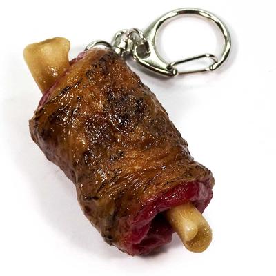 Food Sample Keychain Edible Cartoon Meat 332K [Coconut Accessories] -