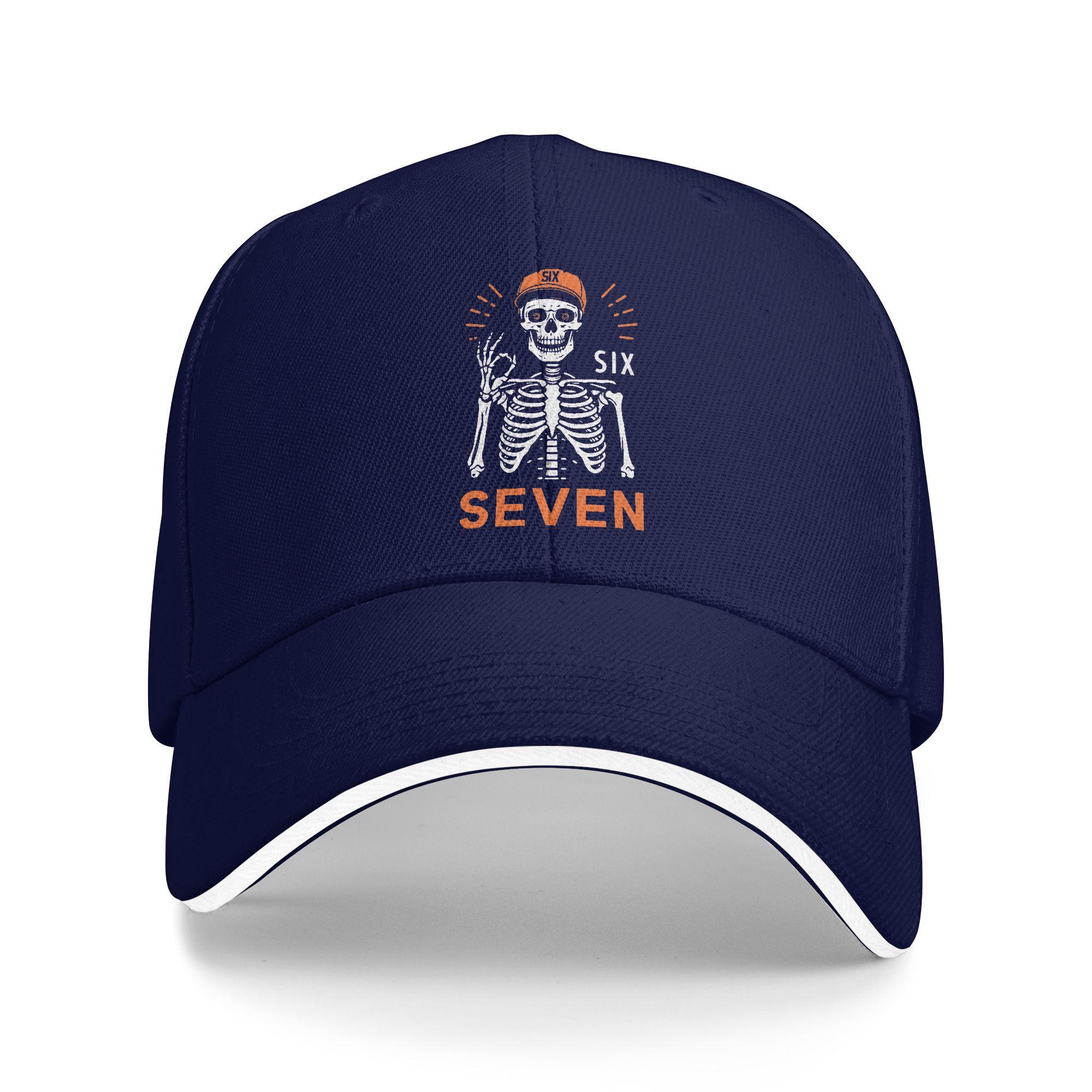 Skeleton Hand Gesture With Six Seven 67 Casual Baseball Cap  Outdoor Sport Trucker Hat Summer Sun Men Fashion Baseball Caps As Picture