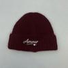 Autumn and winter original new letter embroidery knitted hat to keep warm and show the face, small ear protectors and versatile wool hat