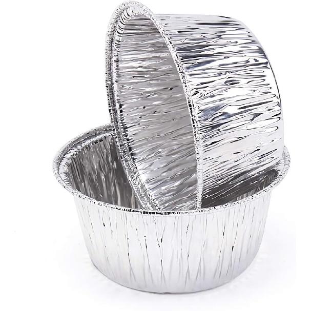 Kingrol 300 Pack Aluminum Foil Ramekins, 4 oz Disposable Baking Cups for Tart, Cupcake, Souffle, Appetizer