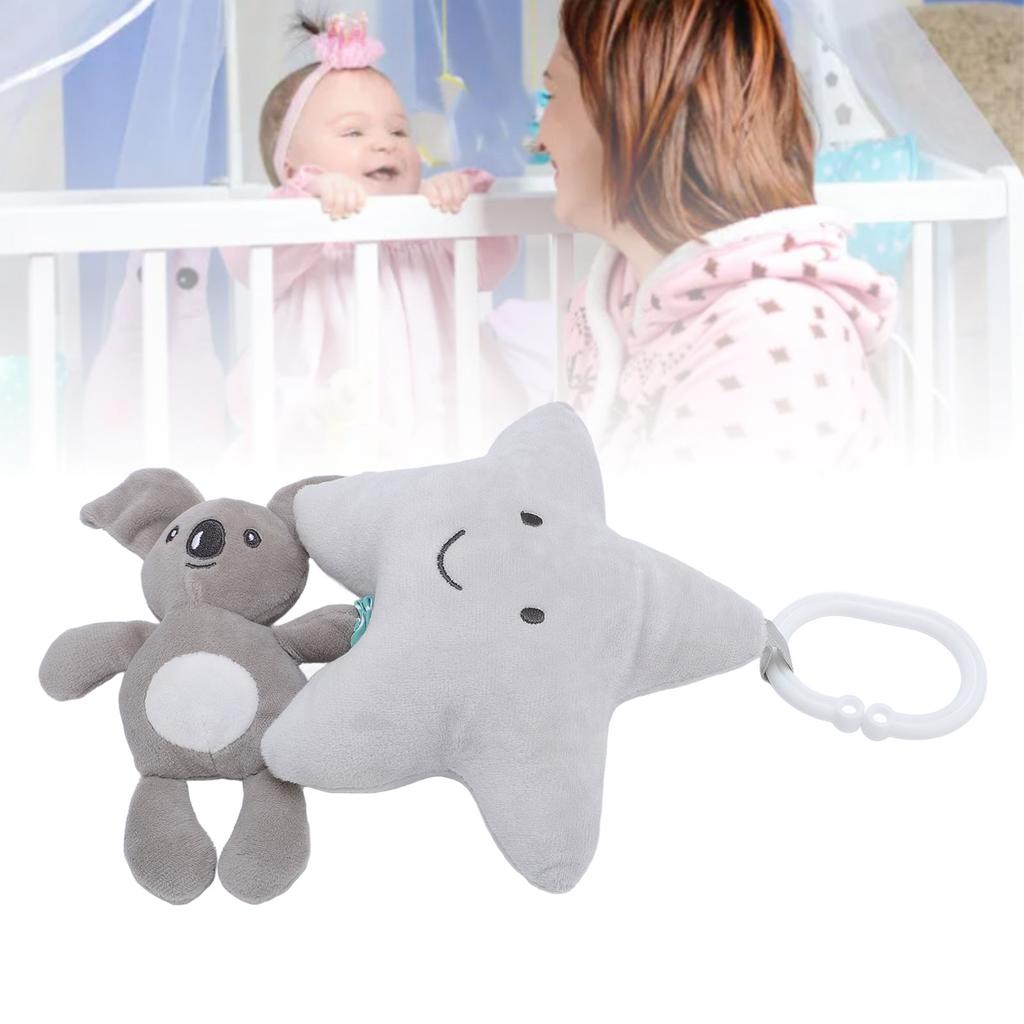 Baby Stroller Hanging Rattle Toy Music Box Cartoon Animal Soft Plush Car Seat Toy for Baby Infant Ne