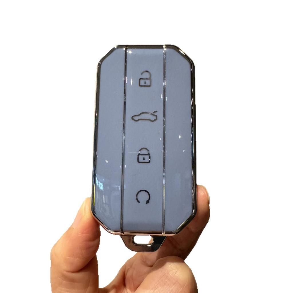Full Coverage Silver Edge Protective Key Shell for Chery Omoda/Jaecoo, Fits 25 Models