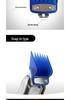 Colored Plastic Hair Clipper Comb Set - Trimmer Accessories for Salon Styling
