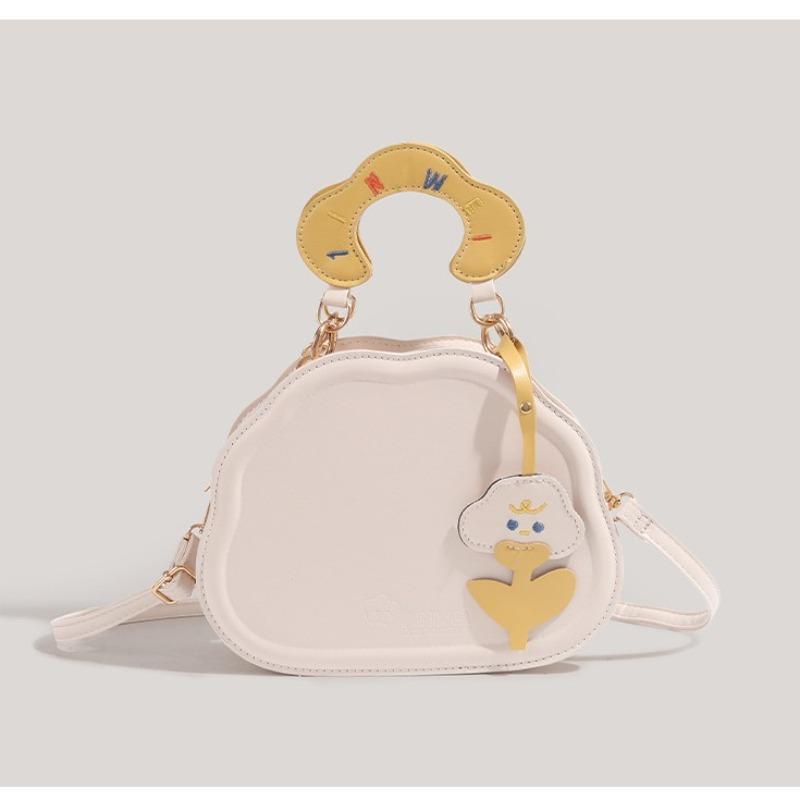 Cloud Pack Girls' Cute Handbag - Simple Shoulder-Slung Design for Women's Bag