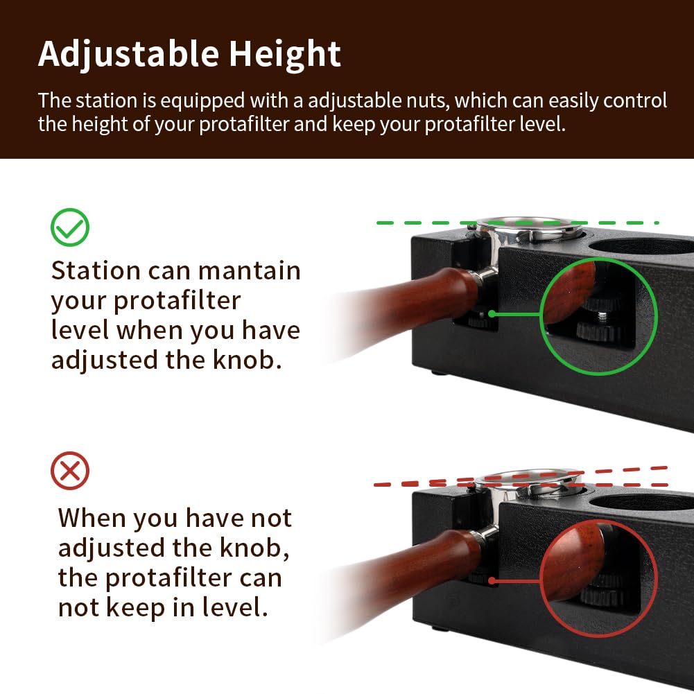 Watchget Tamper Stand, Tamping Stand, Espresso Tamper Mat, Coffee Tamper Mat, Espresso Tamping Station, Portafilter Holder, Tamping Station Base,