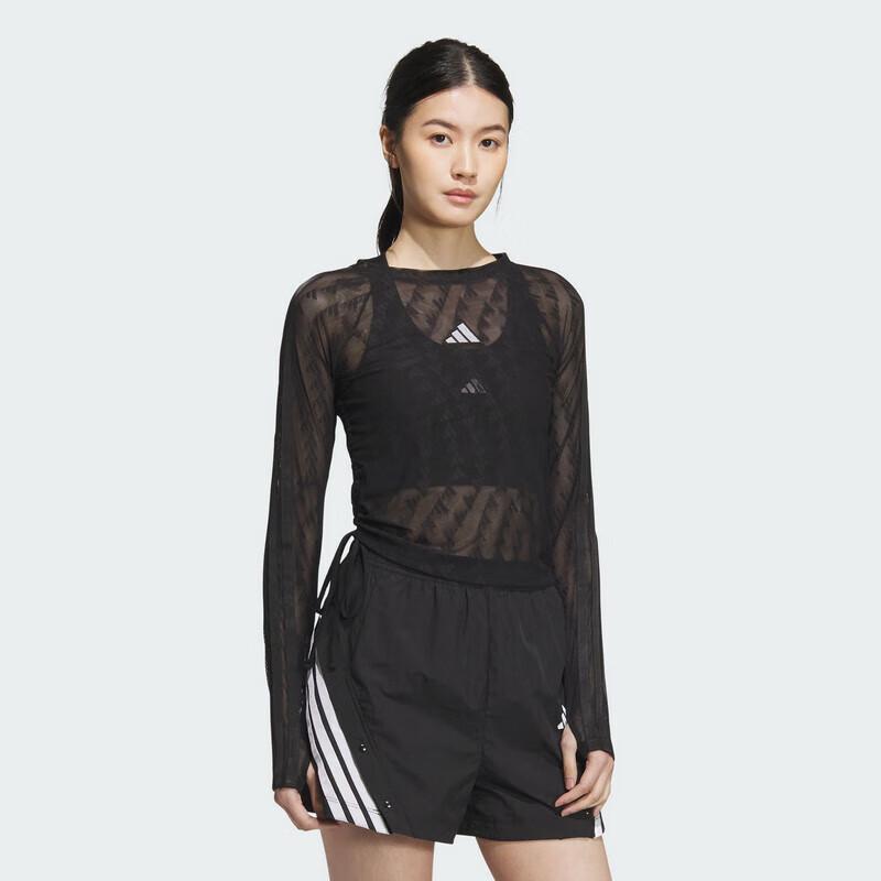 Adidas Women s S MESH LS Long Sleeve T-Shirt KB7607 A/L