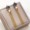 Elegant European Tassel Earrings for Women - Trendy, High-End Dangle Accessories for a Slimming, Stylish Look