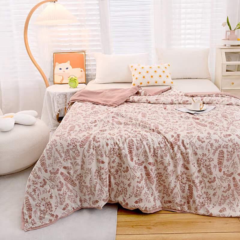 

Washed Cotton Linen Four Seasons Quilt