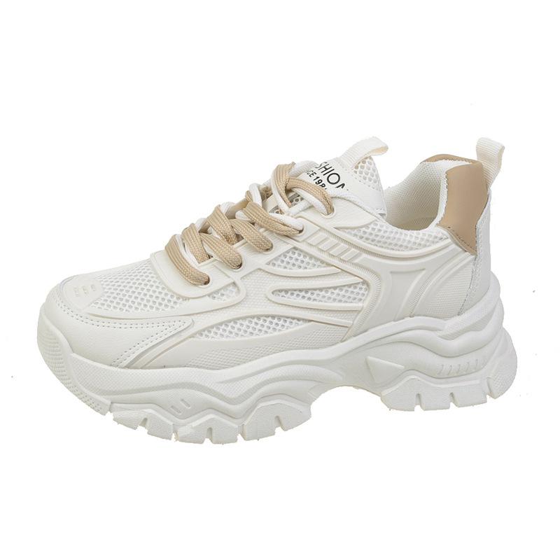Fashion Spring Purple Platform Sneakers Chunky Thick Sole Tennis Shoes Ladies Lightweight Breathable Casual Shoes for Women Sneakers