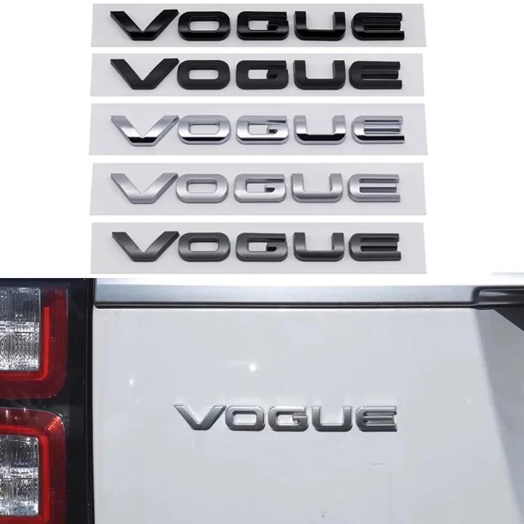 ABS Autoaufkleber Buchstaben Emblem Heckklappenplakette für VOGUE EVOQUE Discovery Range Rover Defender Freelander