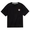 OKSTAR Cool Cotton Oversized Shiba Inu Embroidered Patch Short Sleeve Tee