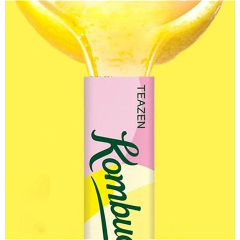 TEAZEN Kombucha Pink Lemon 50 Sticks / Low Calorie, Zero Sugar