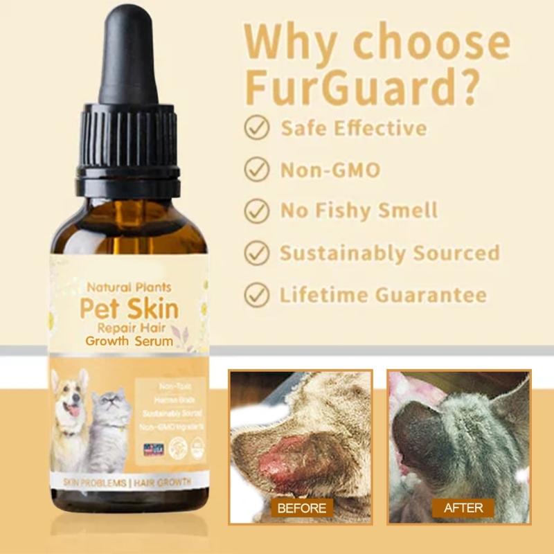 Haustier Hautpflege Haarausfall Serum für Haustiere Haare Nachwachsen Serum für Haustiere Haut Reparatur Essenz für Haustiere Wundheilung für Haustiere Haare Nachwachsen für Hunde Hautwunde bei Hunden