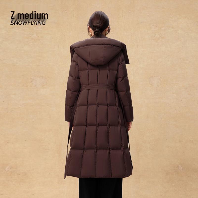 Women's Long Hooded Duck Down Puffer Jacket