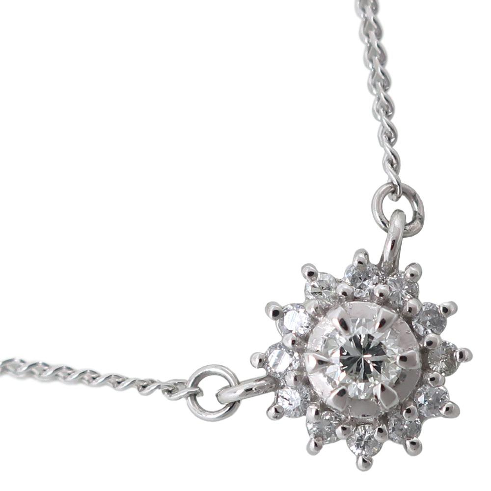 

Necklace Pt850Platinum/diamond 2.8g Women Used