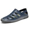Men's Shoes Sandals Hole Shoes Summer Low-top Casual Shoes Foot Bag Head Outdoor Cowhide One Pedal Beach Shoes