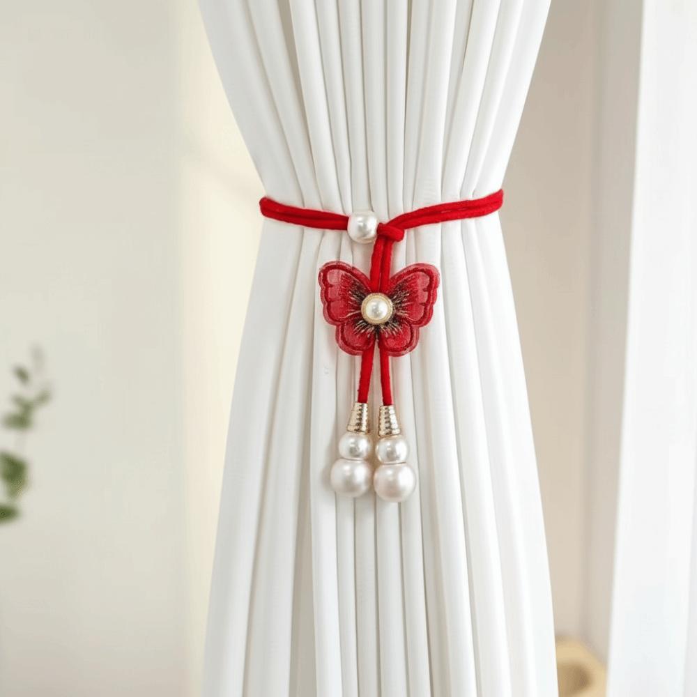 

Adjustable Curtain Buckle Cartoon Curtain Rope Kids Room Home Decor красный