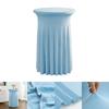 60/70/80cm Cocktail Table Skirts Stretch Spandex Fitted Tablecloths Wrinkle-Resistant Washable for Weddings Parties Banquets