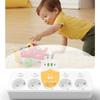 EU Power Strip – 5 AC Outlets with Independent Switches, Optional USB/Type-C