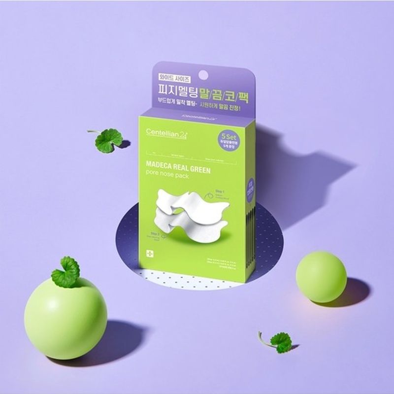 NEW Madeca Real Green Pore Nose Pack (5 Sets)